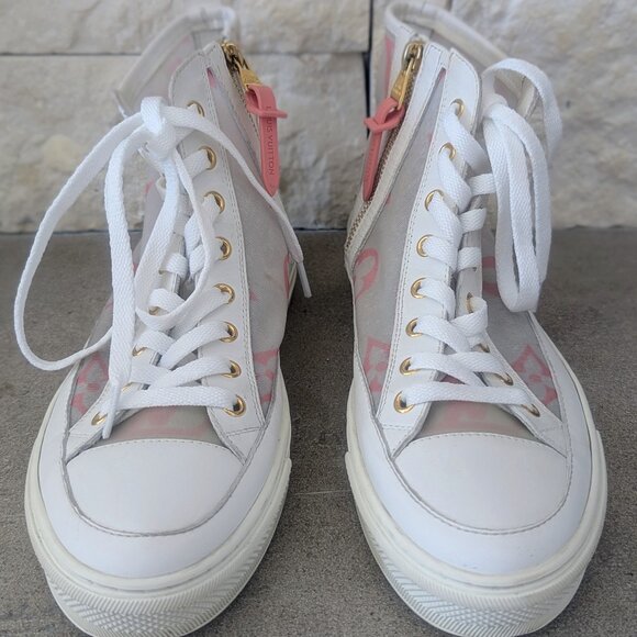 Louis Vuitton Mesh High Top Sneaker, European Size 38 - Picture 1 of 9